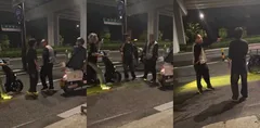 推特热搜 嘉兴学院附近 精神小伙作死挑衅大叔 被一招制敌送其升天