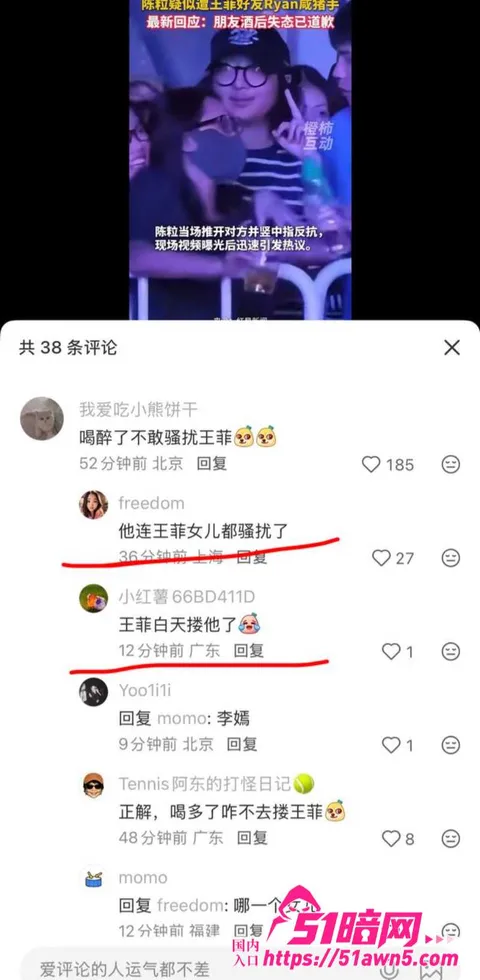 闺蜜13 王菲男闺蜜 Ryan 音乐节当众对 陈 闺蜜13